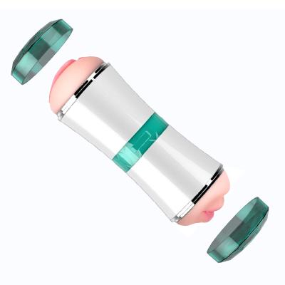 ExotiKiss S1 - Ağız ve Vajina Çift Girişli Yüksek Kaliteli Kutulu Saklanabilir Oral Kullanım Suni Vajina Mastürbatör