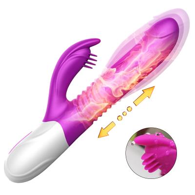 ExotiKiss T20 - Şarjlı Akıllı Isıtmalı Şişirilebilir ve İleri Geri Hareketli G-Spot ve Klitoris Uyarıcı 2 in 1 Yapay Penis Rabbit Vibratör