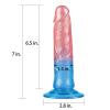 Exotikiss 18 CM Anal Vajinal Kullanım Yumuşak Dokulu Jel Penis - Dazzle Studs