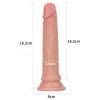 18 CM Çift Katmanlı Ultra Realistik ve Yumuşak Dokulu Anal Dildo Penis