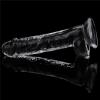 19 CM Yeni Nesil Güçlü Vantuzlu Şeffaf Dildo Penis - Flawless Clear Dildo