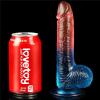 Exotikiss 20 CM Anal Vajinal Kullanım Yumuşak Dokulu Jel Penis - Dazzle Studs