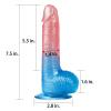 Exotikiss 20 CM Anal Vajinal Kullanım Yumuşak Dokulu Jel Penis - Dazzle Studs