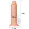 ExotiKiss 28 CM Fisting Gerçekçi Kalın Anal Titreşimli Dildo - Realistic Long Vibrating Dildo