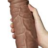 ExotiKiss 28 CM Gerçekçi Kalın Anal Fisting Melez Titreşimli Dildo - Realistic Chubby Vibrating Dildo