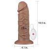 ExotiKiss 28 CM Gerçekçi Kalın Anal Fisting Melez Titreşimli Dildo - Realistic Chubby Vibrating Dildo