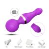 ExotiKiss FREEZA 360° Açılı Magic Wand Massager Çok Sessiz Masaj Aleti - Mor