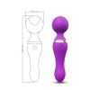 ExotiKiss FREEZA 360° Açılı Magic Wand Massager Çok Sessiz Masaj Aleti - Mor