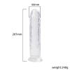 JELLY CLEAR Ultra Yumuşak Dokulu Dildo Testissiz Jel Dokulu Realistik Penis 20 CM - Ten Rengi