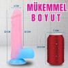 NEON ELITE Glow in the Dark - Karanlıkta Parlayan Dildo Ultra Yumuşak Realistik Yapay Penis 22 CM