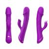 PRIME TOYS Spunk Şarjlı Çift Motorlu G Nokta ve Klitoris Uyarıcı 2 in 1 Rabbit Yapay Penis Vibratör - Mor