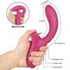 TONGUE TEASE Eğri G-Spot Uyarıcı ve Klitoris Uyarıcı 2 in 1 Hareketli Dil Vibratör