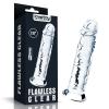 18CM Yeni Nesil Vantuzlu Şeffaf Dildo Penis - Flawless Clear Dildo