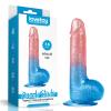 Exotikiss 20 CM Anal Vajinal Kullanım Yumuşak Dokulu Jel Penis - Dazzle Studs