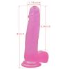 ExotiKiss 20 CM Jel Dokulu Yumuşak Dildo Penis - Jelly Studs Crystal Dildo Large