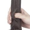 23 CM Hareketli Deri Ultra Yumuşak Çift Katmanlı Zenci Penis - Sliding Skin Dual Layer Dong