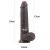 23 CM Hareketli Deri Ultra Yumuşak Çift Katmanlı Zenci Penis - Sliding Skin Dual Layer Dong