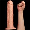 ExotiKiss 28 CM Fisting Gerçekçi Kalın Anal Titreşimli Dildo - Realistic Long Vibrating Dildo