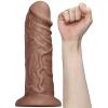 ExotiKiss 28 CM Gerçekçi Kalın Anal Fisting Melez Titreşimli Dildo - Realistic Chubby Vibrating Dildo