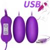 Exotikiss BRIGHT Double Vibrating Eggs Usb Girişli Kegel Egzersiz Vajina Anal Orgazm Topu