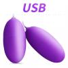 Exotikiss BRIGHT Double Vibrating Eggs Usb Girişli Kegel Egzersiz Vajina Anal Orgazm Topu