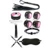 EXOTİKİSS 7 PARÇA BDSM SET İTHAL PEMBE SİYAH