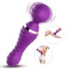 ExotiKiss FREEXA 360° Dönebilen Esnek Kafalı Magic Wand Massager Orgazm Vibratör - Mor