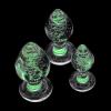 GLOW IN THE DARK Karanlıkta Parlayan Cam Anal Plug Set