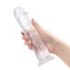 ExotiKiss JELLY CLEAR Ultra Yumuşak Dokulu Dildo Testissiz Jel Dokulu Realistik Penis 20 CM - Mor