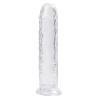 ExotiKiss JELLY CLEAR Ultra Yumuşak Dokulu Dildo Testissiz Jel Dokulu Realistik Penis 22 CM - Şeffaf