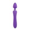 LEBOOM Çift Taraflı Klitoris ve G-Spot Uyarıcı Wand Massager Dildo Vibratör - Pembe