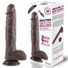 Exotikiss Master Perfection Dildo Derek - Isıtmalı İleri Geri Hareketli ve Rotasyonlu Gerçekçi Damarlı Zenci Yapay Penis Vibrator