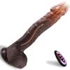 Exotikiss Master Perfection Dildo Derek - Isıtmalı İleri Geri Hareketli ve Rotasyonlu Gerçekçi Damarlı Zenci Yapay Penis Vibrator