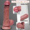 Exotikiss Master Perfection Dildo Robert - Ultra Yumuşak Çift Katmanlı Mavi Damarlı Realistik Yapay Penis