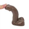 ExotiKiss MINI Dildo Gerçekçi Et Dokusunda Realistik Zenci Penis 11 CM - Brown