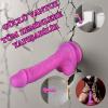 MYST COLOR Dildo Parlak Simli Ultra Yumuşak Pembe Realistik Yapay Penis