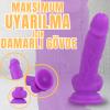 MYST COLOR Dildo Ultra Yumuşak Dokulu Mor Realistik Yapay Penis