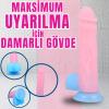 NEON ELITE Glow in the Dark - Karanlıkta Parlayan Dildo Ultra Yumuşak Realistik Yapay Penis 22 CM