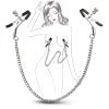 Nipple Clamps with Chain 30 CM Paslanmaz Çelik Zincirli Göğüs Uyarıcı Kolyeli Meme Ucu Klipsi