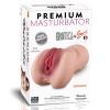 ExotikissPremium Masturbator Natasha - Realistik Dokulu Ten Rengi Anal Vajinal 2 in 1 Titreşimli Suni Vajina