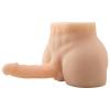 Exotikiss Premium Torso Masturbator Rock - Anal Girişli 17 CM Yapay Penisli Erkek Realistik Yarım Vücut Manken