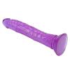 ExotiKiss PRETTY BOY Dildo Jel Dokulu Testissiz Yumuşak Penis 20 CM - Purple