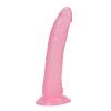 ExotiKiss PRETTY BOY Dildo Jel Dokulu Testissiz Yumuşak Penis 20 CM - Pink