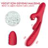 PRIME TOYS Chicy Titreşimli İleri Geri ve Aşağı Yukarı Dil Hareketli Klitoris Emişli 4 in 1 Vibratör