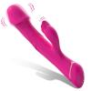 PRIME TOYS Spunk Şarjlı Çift Motorlu G Nokta ve Klitoris Uyarıcı 2 in 1 Rabbit Yapay Penis Vibratör - Pembe