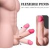 Exotikiss PTM Grayson - Anal Girişli 16 CM Titreşimli Yapay Penis Erkek Realistik Manken Yarım Vücut Dildo