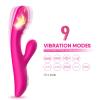 PRIME TOYS Spark Isıtmalı Klitoris ve G Spot Uyarıcı 2 in 1 Rabbit Vibratör - Pembe