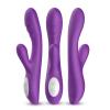 PRIME TOYS Spark Isıtmalı Klitoris ve G Spot Uyarıcı 2 in 1 Rabbit Vibratör - Mor