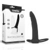 Testise Bağlamalı Anal Penis ve Penis Halkası - Silicone Fantasy Double Prober