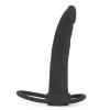 Testise Bağlamalı Anal Penis ve Penis Halkası - Silicone Fantasy Double Prober